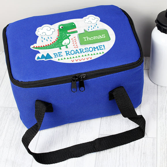 Personalised Be Roarsome Dinosaur Lunch Cool Bag