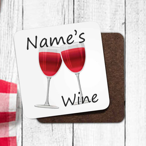 Personalised Wine Coaster