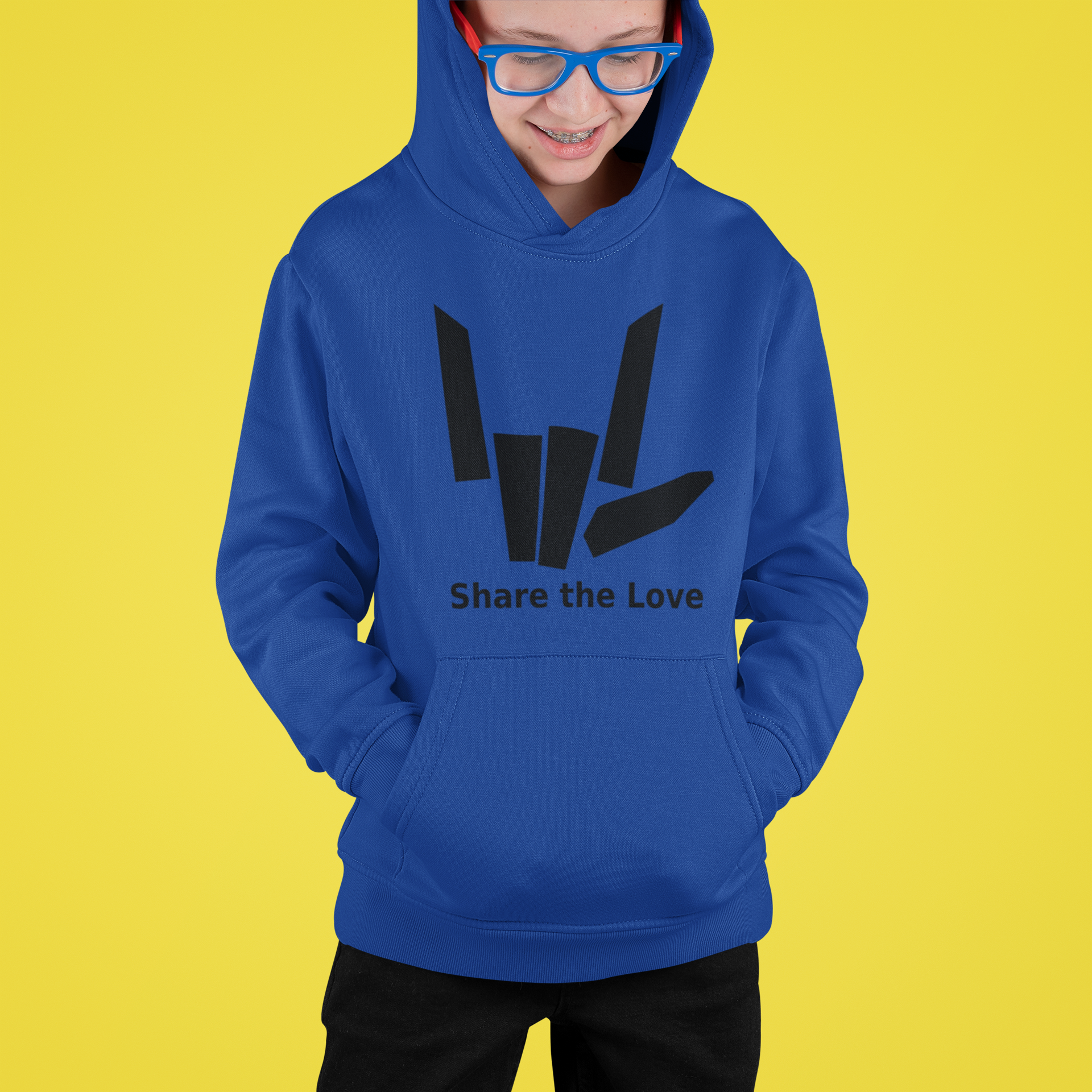 Share The Love Hoodie – Doodleman.co.uk