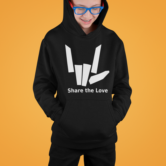 Share The Love ~ Sharer Kids Children's Girls and Boys Hoodie