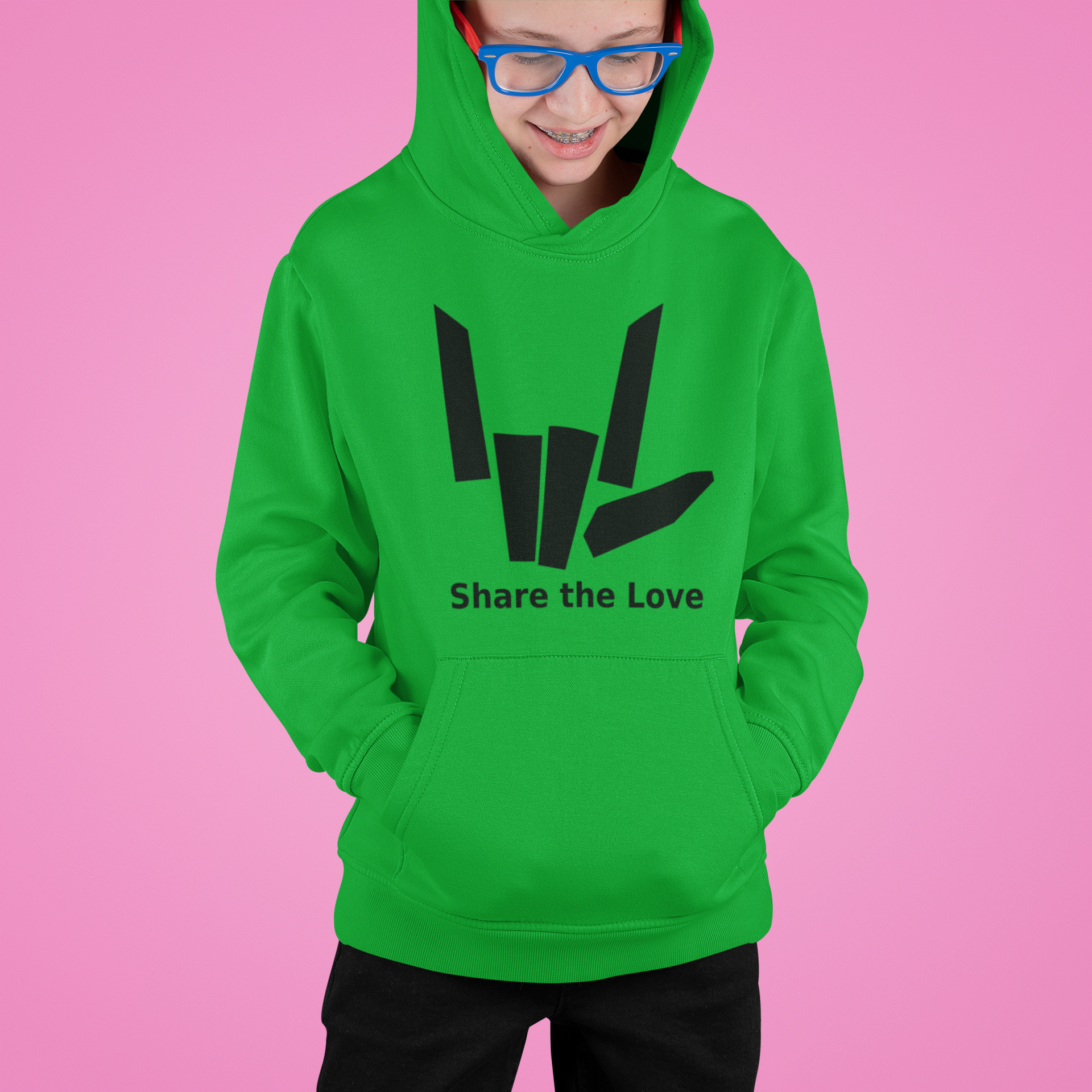 Share The Love Hoodie – Doodleman.co.uk