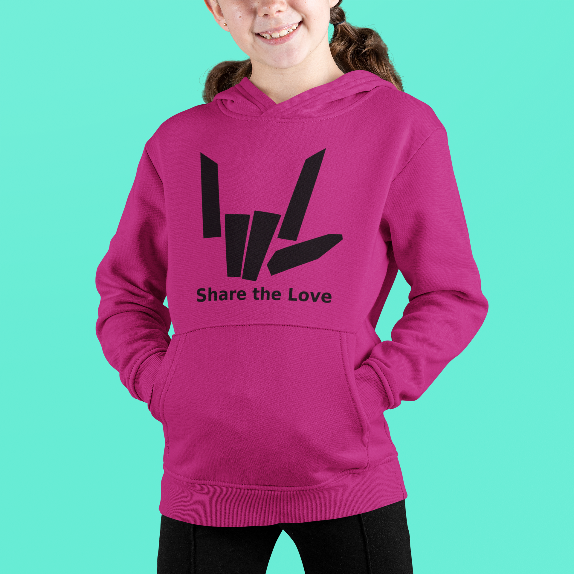Share The Love Hoodie – Doodleman.co.uk