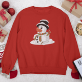 Fun Rubber Duck Christmas Snowman Kids Sweatshirt