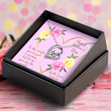 To Me You Are The World Eternal Heart Necklace