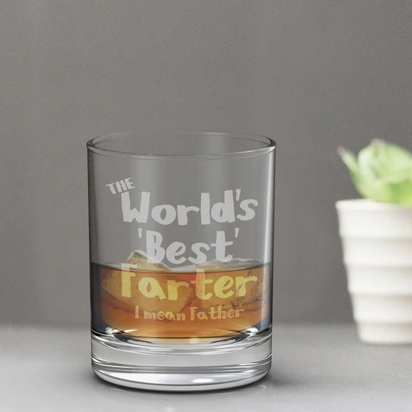 World's Best Farter Whisky Glass