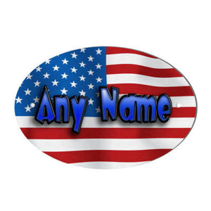 American Flag Design Personalised Door Name Plaque