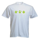 Android Eating Apple Fun T-Shirt