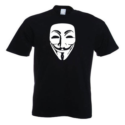 Anonymous V For Vendetta Guy Fawkes Mask T Shirt