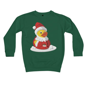 Fun Rubber Duck Santa Kids Sweatshirt