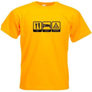 Brainiac Eat Sleep Science Adults T-Shirt