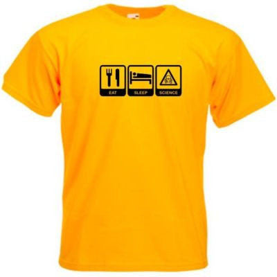 Brainiac Eat Sleep Science Adults T-Shirt