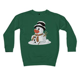 Fun Rubber Duck Christmas Snowman Kids Sweatshirt