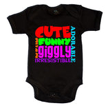 Cute Funny Giggly Motif Baby Vest