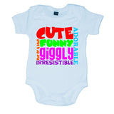 Cute Funny Giggly Motif Baby Vest