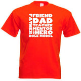 Dad Friend Mentor Motif T-Shirt For Dad