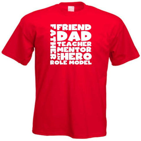 Dad Friend Mentor Motif T-Shirt For Dad