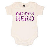 Daddy's Hero Girls Baby Vest