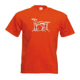 Drum Kit Outline Motif Child's Drummer T-Shirt