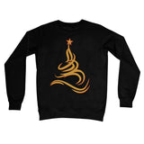 Minimalist Christmas Tree Motif Womens Crew Neck Sweatshirt