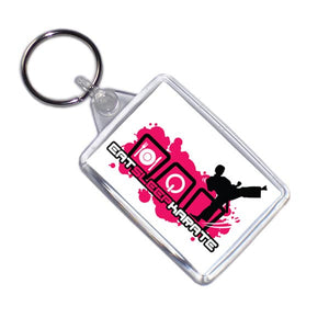 Eat Sleep Karate Sports Themed Keyring