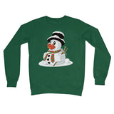 Fun Rubber Duck Christmas Snowman Crew Neck Sweatshirt