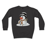 Fun Rubber Duck Christmas Snowman Kids Sweatshirt