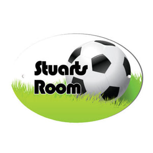 Football Design Personalised Door Name Plaque