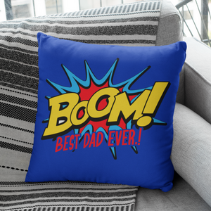 BOOM Best Dad Ever Cushion Gift For Dad