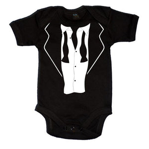 Fun Loose Tie Tuxedo Baby Vest