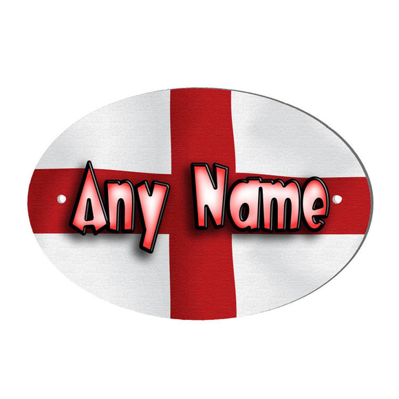 George Cross Flag Design Personalised Door Name Plaque