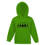 Choose Your Weapon Guitar Motif Childs Hooded Top