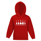 Choose Your Weapon Guitar Motif Childs Hooded Top