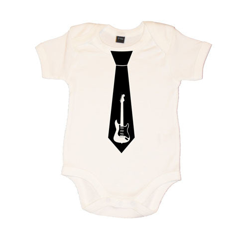 Guitar Tie Motif Baby Vest