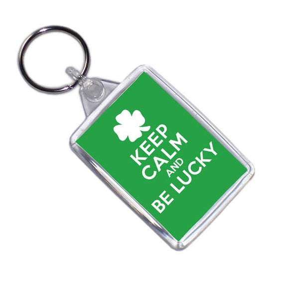 Keep Calm And Be Lucky Keyring
