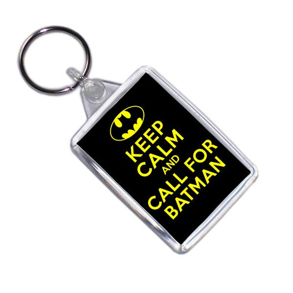 Keep Calm And Call For Batman Fun Keyring