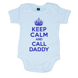 Keep Calm And Call Daddy Boys Baby Vest