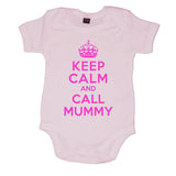 Keep Calm And Call Mummy Girls Baby Vest