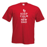 Keep Calm I'm A New Dad Motif T-Shirt For Dad