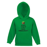 Keep Calm And Play Minecraft Child's Hooded Top