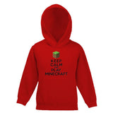 Keep Calm And Play Minecraft Child's Hooded Top