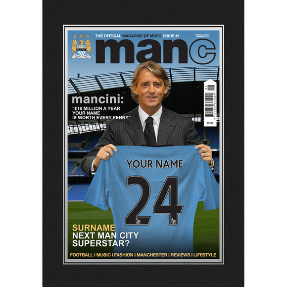Manchester City Personalised Magazine Cover Folder