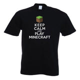 Minecraft Keep Calm and Play Minecraft Adults T-Shirt