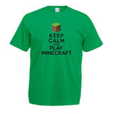 Minecraft Keep Calm and Play Minecraft Adults T-Shirt
