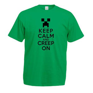 Minecraft Keep Calm And Creep On Child's T-Shirt