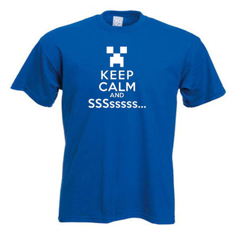 Minecraft Keep Calm And SSSsssss Child's T-Shirt