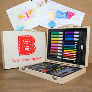 Children's Personalised Colouring Box Set