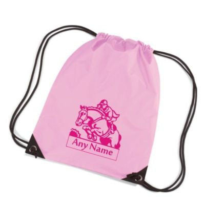 Personalised Show Jumping Motif Gym bag