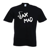 Sax Mad Saxophone Motif T-Shirt
