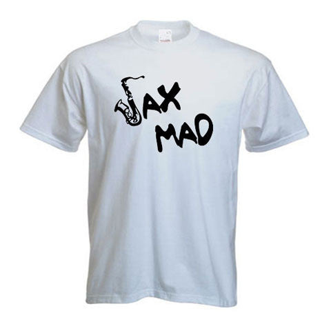 Sax Mad Saxophone Motif T-Shirt