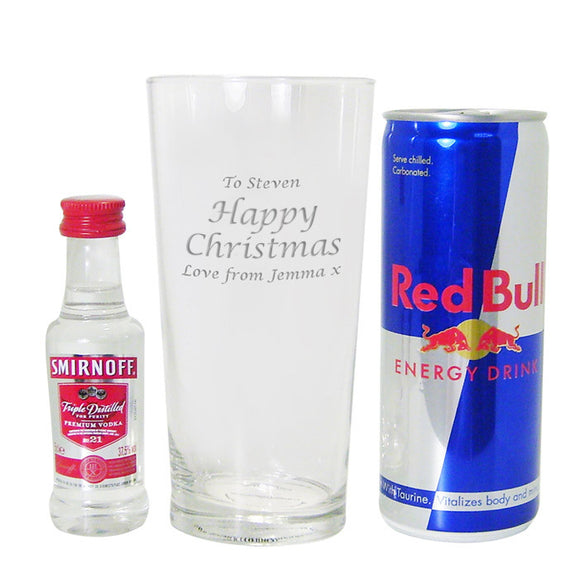 Vodka and Red Bull Christmas Gift Set